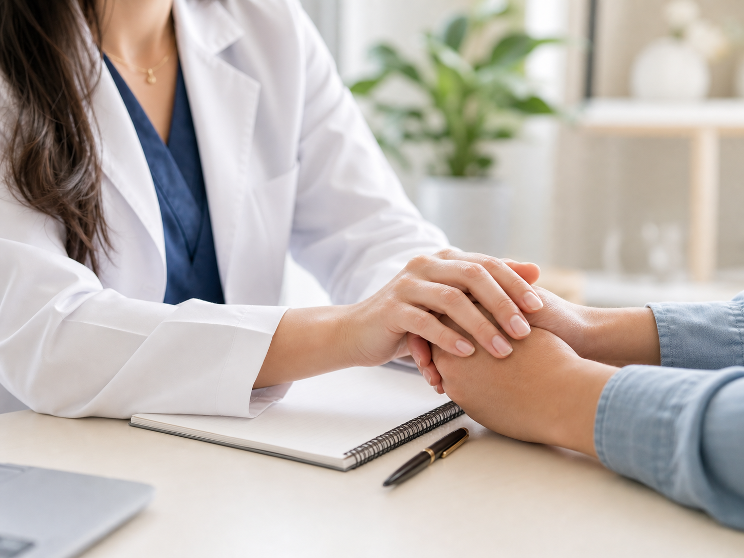 Consulta medica con acompanamiento humano